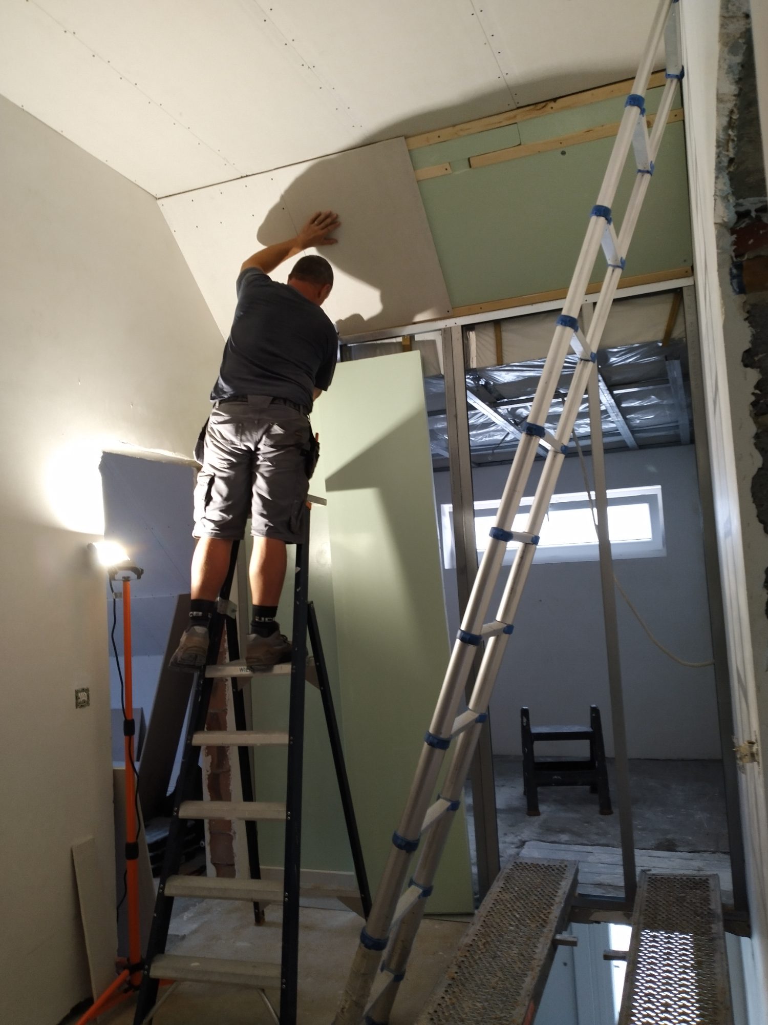 Renovatiewerk in uitvoering